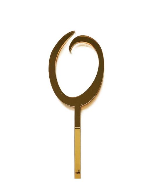 Acrylic Number 0 – Gold