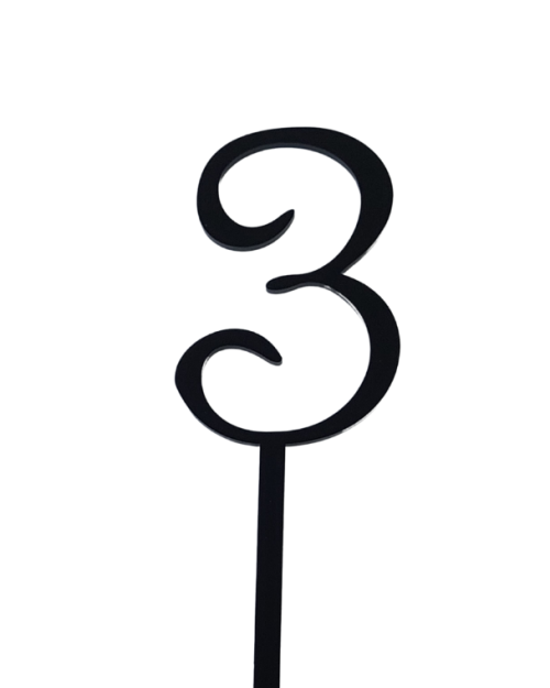 Acrylic Number 3 – Black