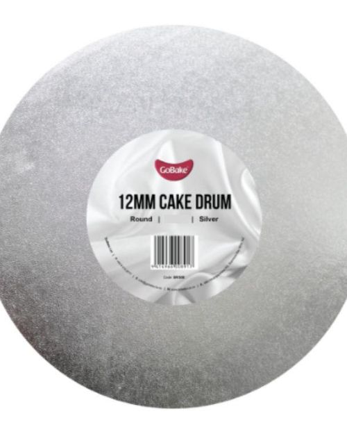 12MM Silver Cake Drum 18″