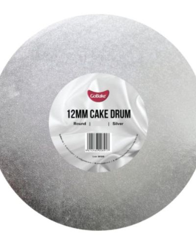 12MM Silver Cake Drum 18″