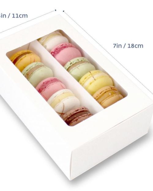 Window Macaron Box – 12 Macarons