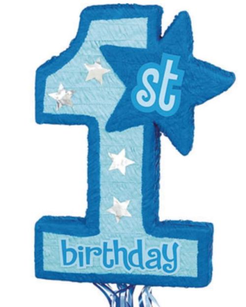 1st Birthday Pinata – Blue