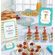 1st Birthday Buffet Decorating Kit – Blue