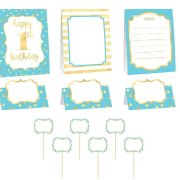 1st Birthday Buffet Decorating Kit – Blue