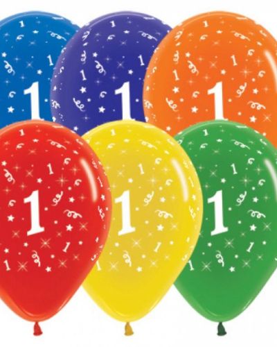 1st Birthday Balloon Tropical