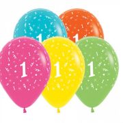 1st Birthday Balloon Tropical