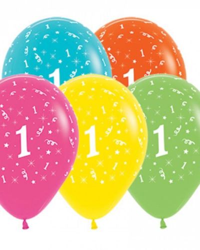 1st Birthday Balloon Tropical