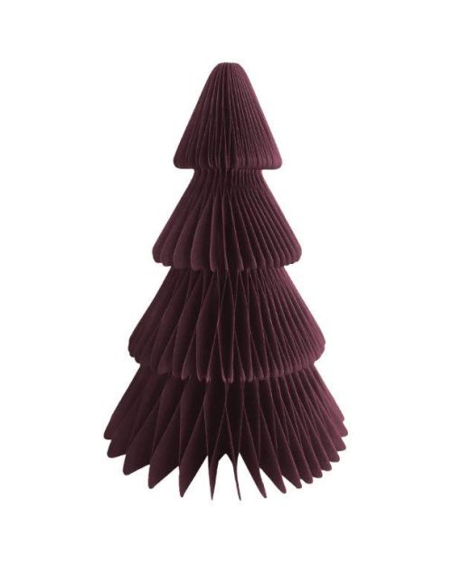 20cm Christmas Honeycomb Tree Red