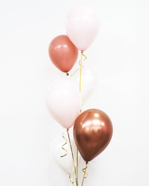 Plain Balloon Mix – Blushing Rose 6pk