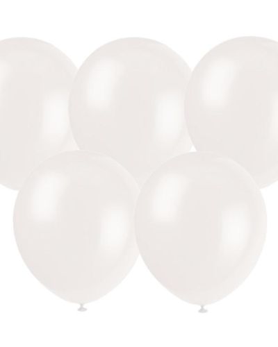 25pk Balloons – Standard White