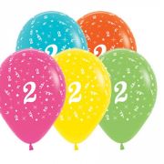 1st Birthday Balloon Tropical