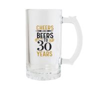 30th Birthday Beer Glass