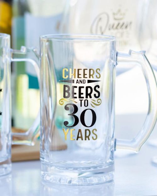30th Birthday Beer Glass