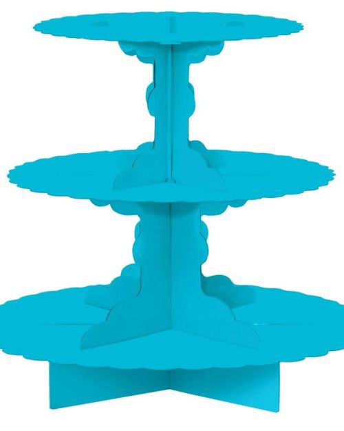 3 Tier Cupcake Stand – Blue