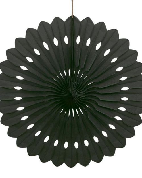 Decorative Fan 40cm – Black