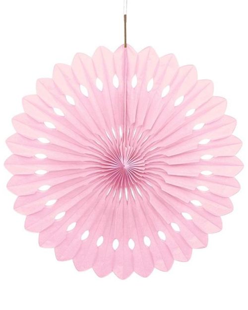 Decorative Fan 40cm – Light Pink