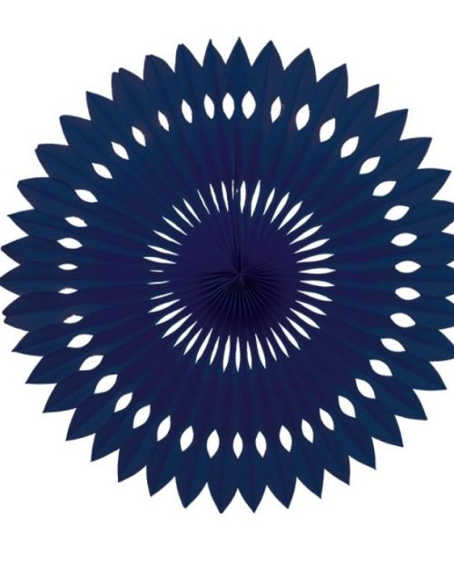 Decorative Fan 40cm – Navy Blue