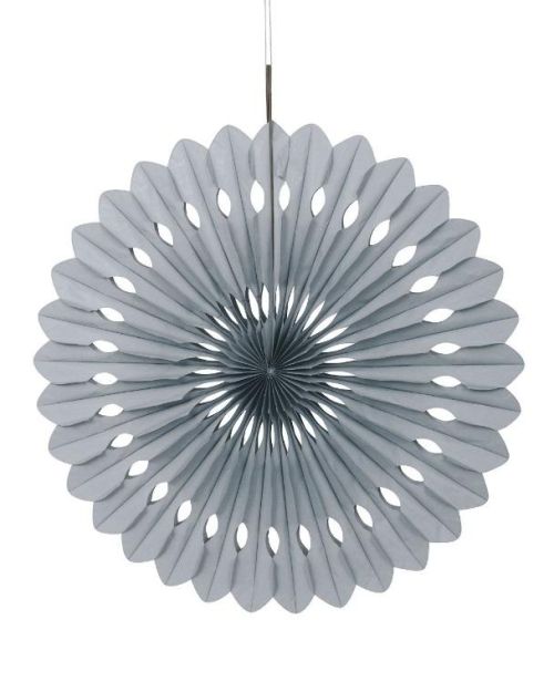 Decorative Fan 40cm – Silver