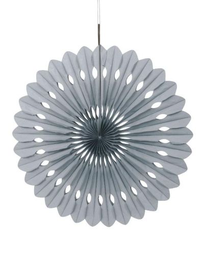 Decorative Fan 40cm – Silver