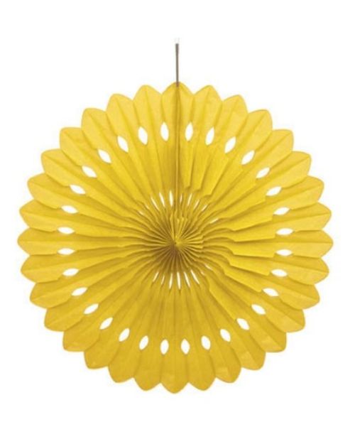 Decorative Fan 40cm – Yellow