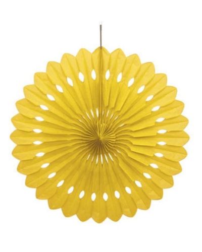 Decorative Fan 40cm – Yellow