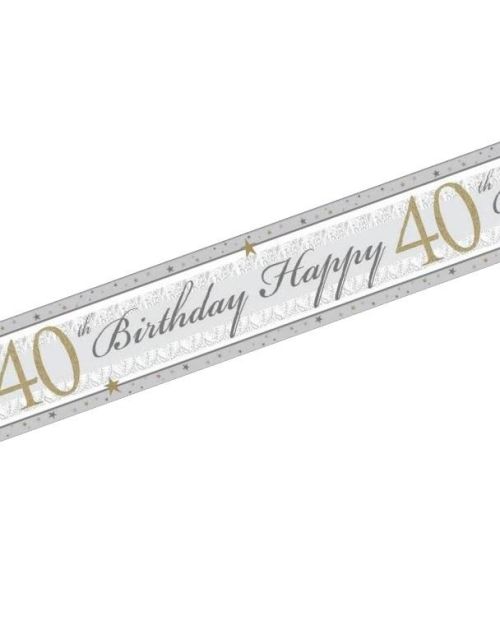 40th Birthday Banner