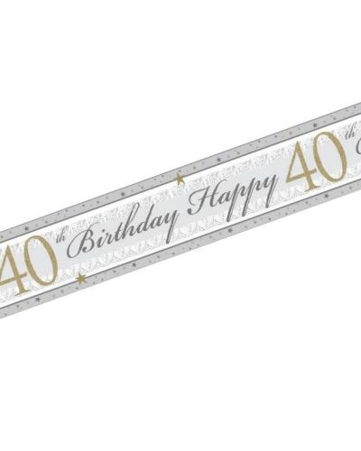 40th Birthday Banner