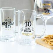 40th Birthday Beer Glass
