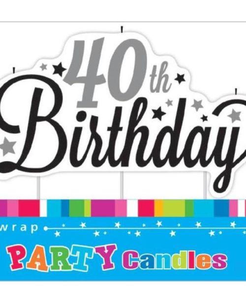 40th Birthday Candle
