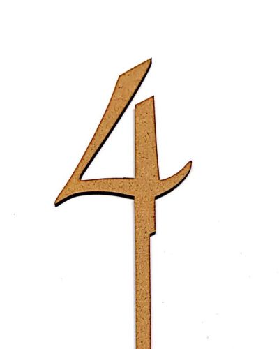Wooden Number – 4