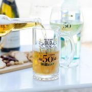 50th Birthday Beer Glass
