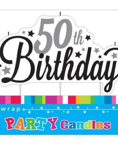 50th Birthday Candle