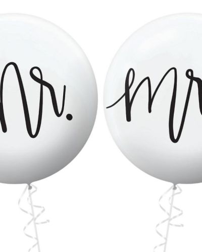 60cm Balloons – Mr & Mrs