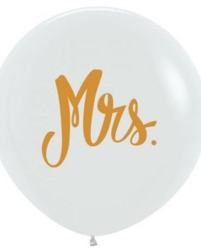60cm Balloon – Gold Mrs