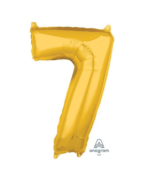 66cm Gold Number Balloon – 7
