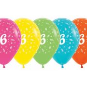 1st Birthday Balloon Tropical