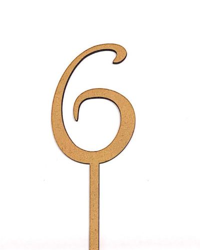 Wooden Number – 6