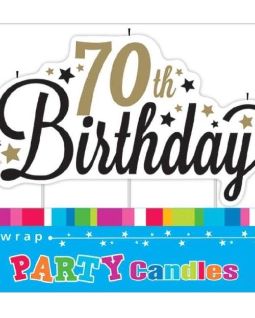 70th Birthday Candle