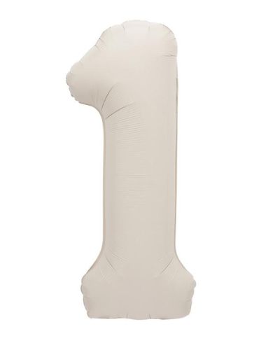 86cm Number Foil Balloon – Matte Nude 1