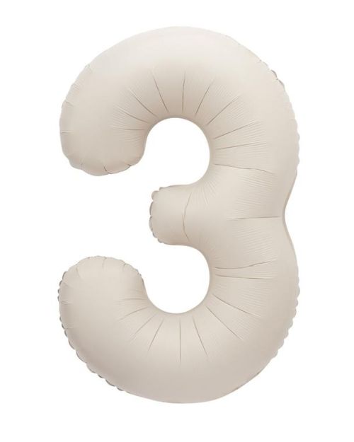 86cm Number Foil Balloon – Matte Nude 3