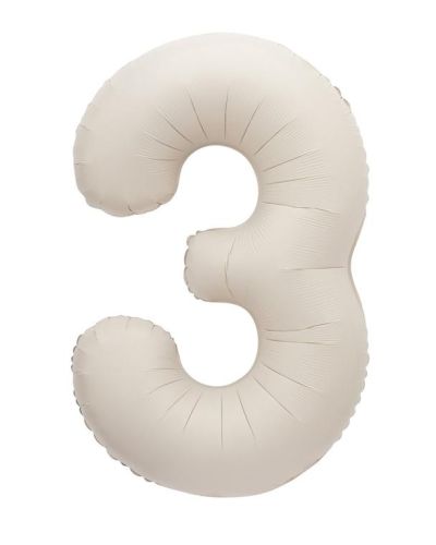 86cm Number Foil Balloon – Matte Nude 3