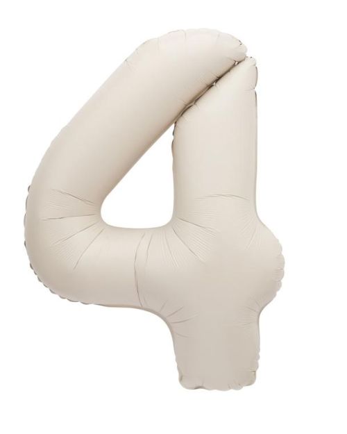 86cm Number Foil Balloon – Matte Nude 4