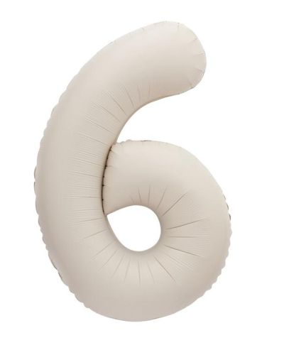 86cm Number Foil Balloon – Matte Nude 6