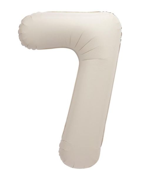 86cm Number Foil Balloon – Matte Nude 7