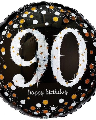 Sparkling 90th Birthday Foil Balloon