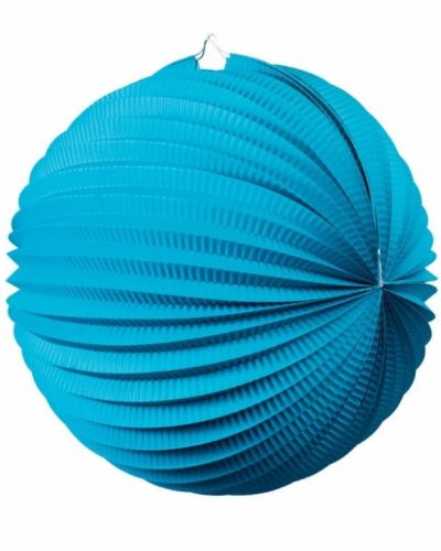 Accordion Lantern 25cm – Electric Blue