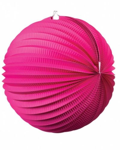 Accordion Lantern 25cm – Hot Pink