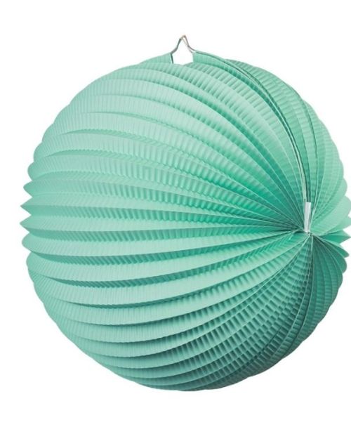 Accordion Lantern 25cm – Mint Green