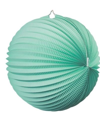 Accordion Lantern 25cm – Mint Green