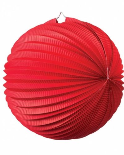 Accordion Lantern 25cm – Red
